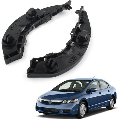 Car Front Bumper Retainer Holder Bracket Support 2Pcs For Honda Civic Sedan 2006 2007 2008 2009 2010 2011