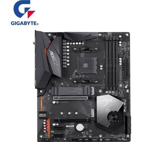 For Gigabyte GA X570 AORUS ELITE WIFI Motherboard AM4 DDR4 X570 Used Desktop Mainboard M.2 NVme PCI-E X16 4.0