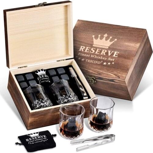 Whiskey Stones Gift Set Quick-freezing Ice Block Whiskey Marble Ice Block For Father Boyfriend Christmas Present