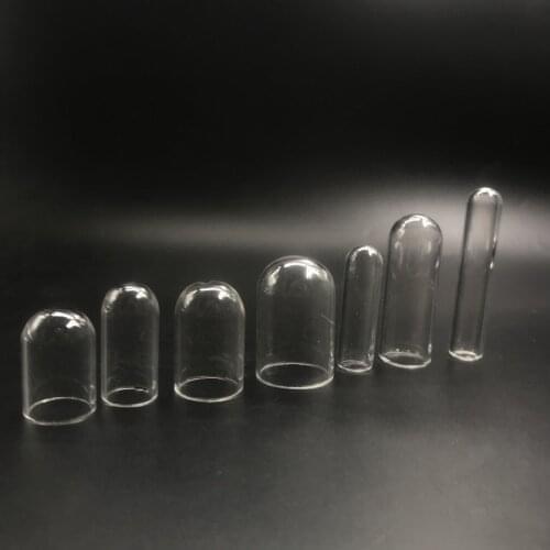 10pcs/lot Different size tube bell jar shape glass globes cover dome locket pendant glass bottle vial pendant jewelry findings