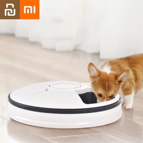 Xiaomi Pets Bowl Six Hole Smart Timing Cat and Dog Feeder Timing Quantitative Tableware Pet Automatic Feeder Pet Supplies Youpin