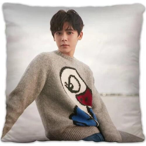 Neo Hou Minghao Pillowcase Pretty Scholar Yu Lexuan Same Paragraph Star Photo Poster Cushion Cover Star Surrounding Home Decor