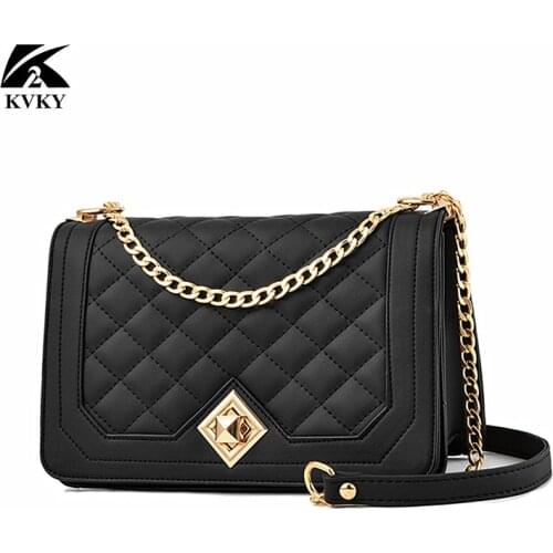 2020 new fashion womens bag small fragrance all-match ladies one-shoulder messenger bag rhombus chain bag