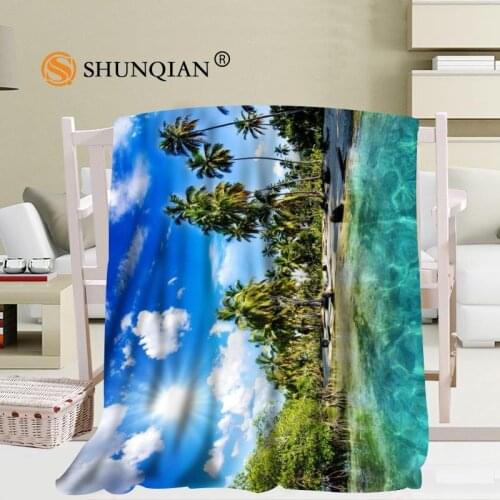 Custom Nature Landscape Blanket Soft DIY Your Picture Decoration Bedroom Size 56x80Inch,50X60Inch,40X50Inch A7.10