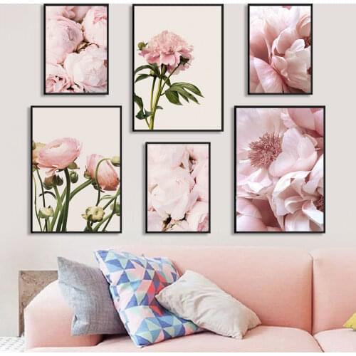 Rose Close-up Flower Retro Fashion Petals Wall Art Canvas Painting Nordic Posters And Prints Wall Pictures For Living Room Decor
