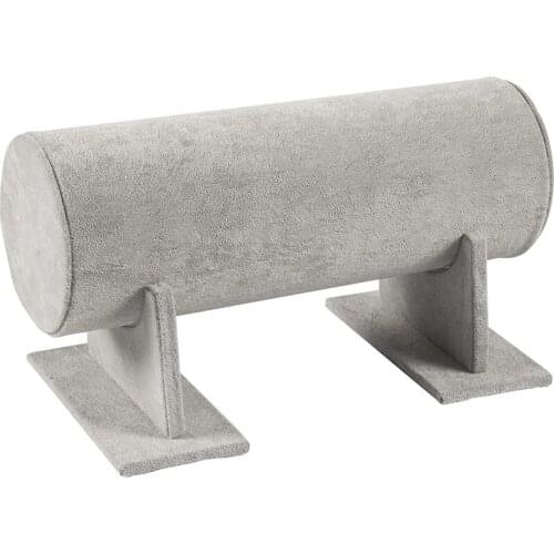 Display Stand - T-Bar Headband Holder Organizer for Chains, Bracelets, Necklaces Showcase Storage - Grey