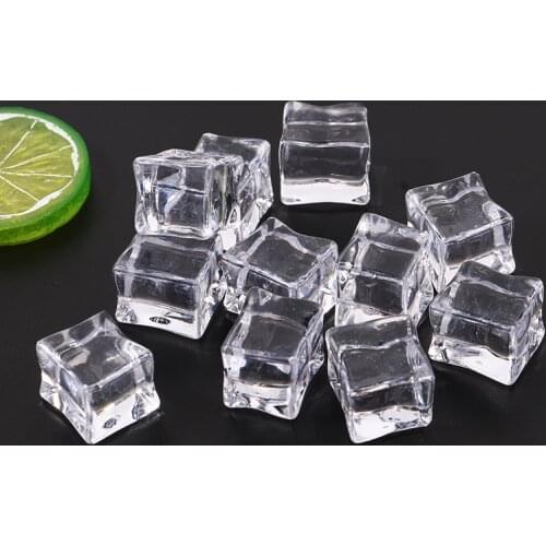 BoxiSlime Charms Supplies Toys Addition Pretend Ice Cube Accessories DIY Decor Filler For Fluffy Clear Crystal Slime