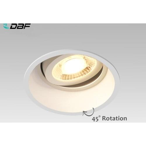 [DBF]Angle Adjustable Deep Anti-Glare LED COB Recessed Downlight 5W 7W 12W 15W Round White LED Ceiling Spot Light Pic Background