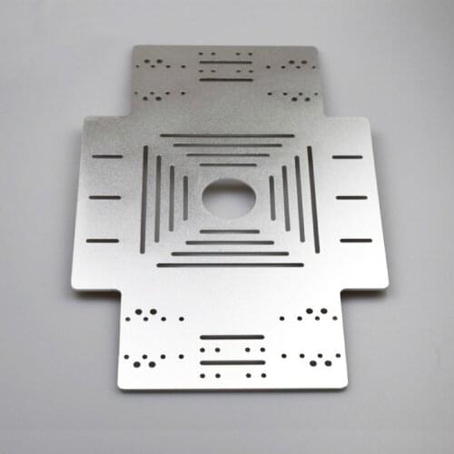 Size 324*220*3mm Thickness 3mm Volgen Intelligente Cart Chassis Metal McNamee wiel Chassis Robot