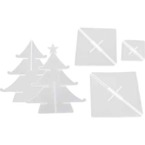 Christmas Tree Jewelry Silicone Mold Resin Epoxy Mould Casting Craft Tool Decors