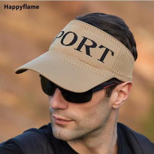 Unisex Outdoor Sport Hat Visors Caps Empty Top Hat Cycling UV Protection Sun Hat Hiking Breathable Baseball Cap Tennis Beach Hat