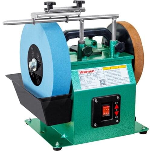 H8101 10 Inch Positive and Negative White Fused Alumina Sharpener low Speed Grinder Polishing Machine Desktop Grinding Machine