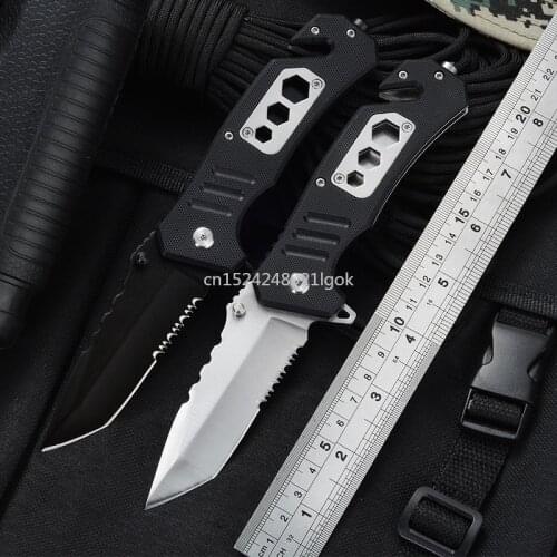 Folding Knife Portable Outdoor Knife Camping Survival HighHardness Swiss Multi-functionFolding Knife Wild Survival Outdoor Knife