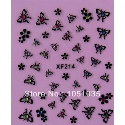 Mixed design nail decal 3d nail sticker nail art decoration 5 pcs/lot free shipping