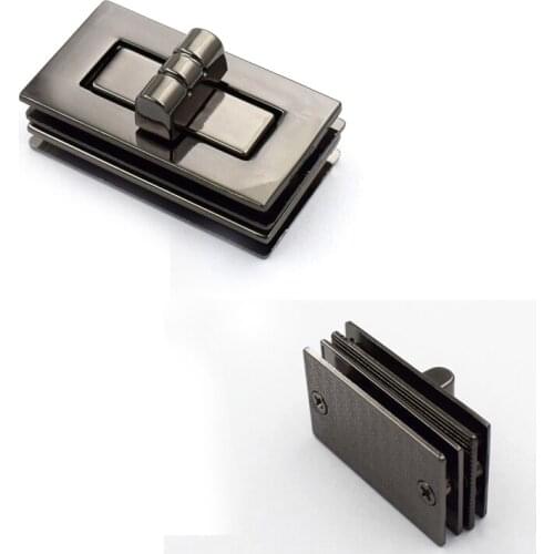 Purse lock twist purse turn lock clutch clock Gunmetal 3.9 x 2.2 cm