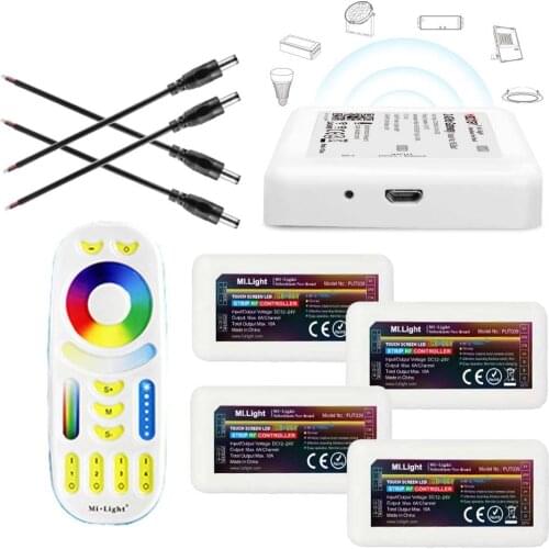 Milight WL-Box1 WIFI MiBoxer 2.4G FUT092 RGB+CCT Remote Control FUT039 RGB+CCT LED Controller For RGB RGBW RGBCCT LED Strip