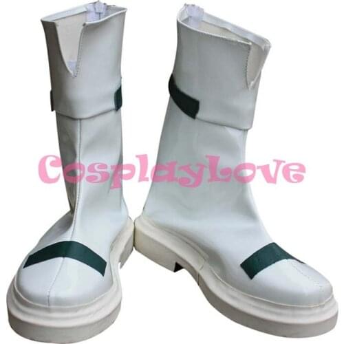 Magical Girl Lyrical Nanoha Takamachi Nanoha White Cosplay Shoes Boots Hand Made Custom-made For Halloween