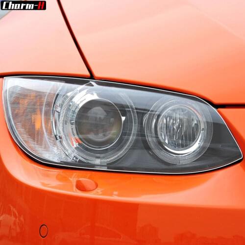 2Pcs Car Headlight Protective Film Transparent TPU Protection Decal Sticker For BMW M3 E90 E92 E93 2007-2013 Accessories