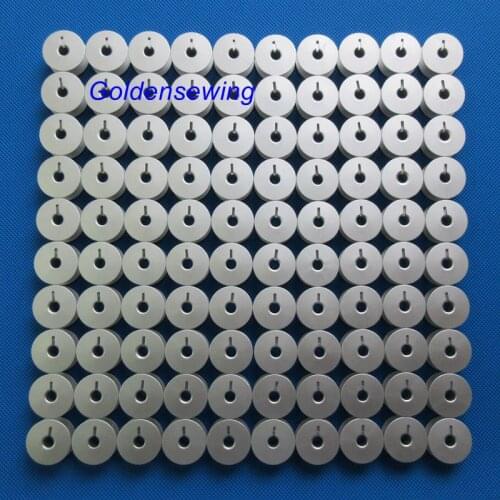 100 ALUMINIUM BOBBINS for PFAFF 545,1245 1246 ADLER 167 JUKI: LS-341, LS-1341
