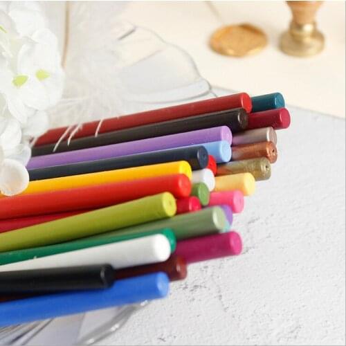 16Pcs Vintage Gold golden color Sealing Seal Wax Sticks Wicks For Postage Letter Classic wax seal Stick Hot Glue Gun for stamp