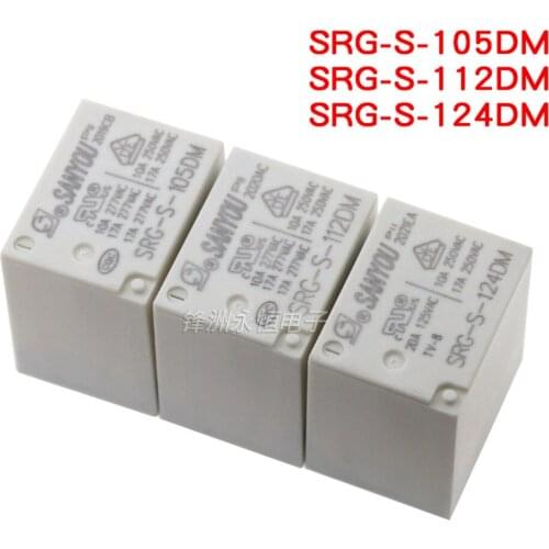 2PCS SRG-S-105DM SRG-S-112DM SRG-S-124DM Sanyou Relay 4 Feet A Set Of Normally Open 17A277VAC HF152F