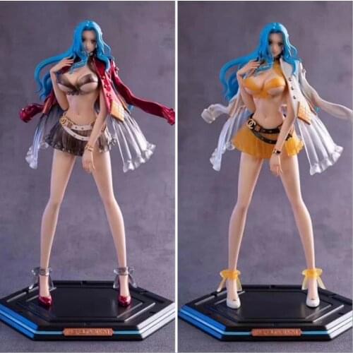 34cm Anime One Piece Nefeltari Vivi Fashion PVC Action Figures Collectible Model Toys doll Gift