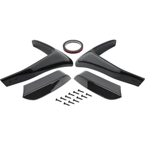 4x Front Bumper Lip Spoiler Lower Splitter W/ Bumper Vent Cover for BMW M4 15-19