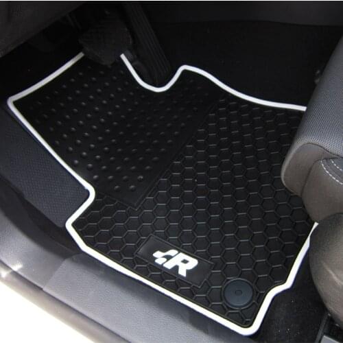 Car Floor Mats for VW Golf 6 Scirocco R Octavia Sagitar GTI Special Rubber Pads Wear Waterproof Green Latex Carpets