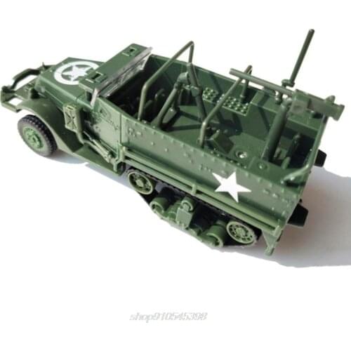 1/72 M3 Half Track Armored Vehicle 4D Assembly Military Model Children Toy Kids Christmas Birthday Gift J07 21 Dropshipping
