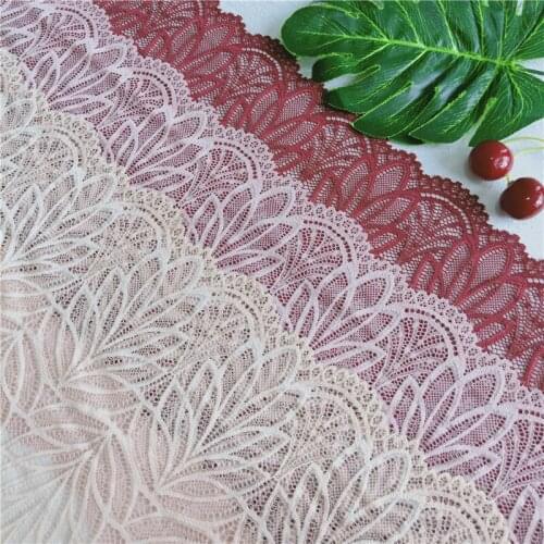 18.5cm Elastic Wide Swiss Lace Fabric On The Grid Diy Sewing Hometextile Needlework Costuras Accessories for Dress Hijab E2895