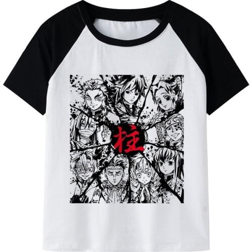 Demon Slayer T Shirt Unisex Hot Japanese Anime Tanjirou Kamado Graphic Tees Women Demon Slayer Kimetsu No Yaiba Tshirt Female