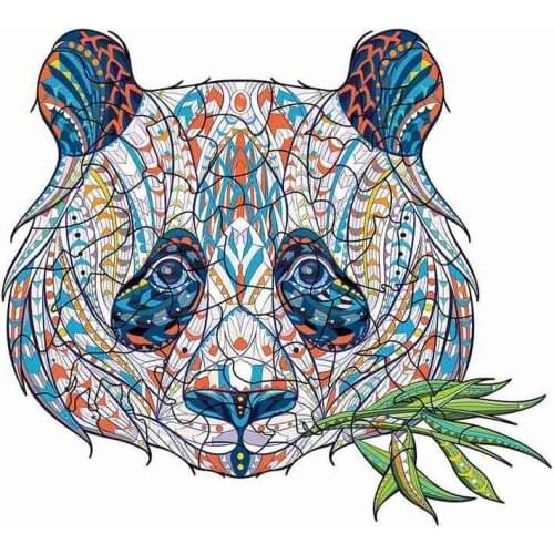 Artistic Animal Wooden Puzzle Bull Cat Owl Cock Wooden Jigsaw Puzzle Wood Jigsaw Puzzle Educational Toys For Kids Adults