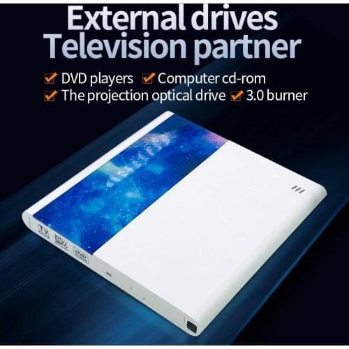 JCX Brand New supporto di Collegamento TV Telecomando con USB 3.0 e di Tipo C interfaccia External DVD Drive