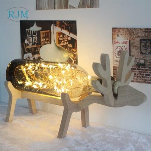 The Lights In The Night Lights Nordic Elk Creative Lamp Invites Valentine Decoration Bedroom Bedside Lamp
