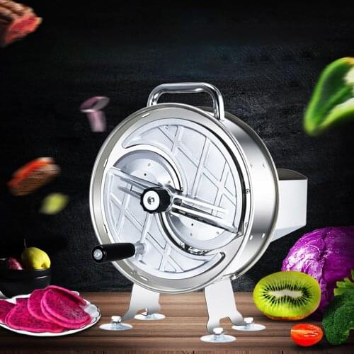 Lemon Potato Chips Slicing Machine Commercial Shredder Adjustable Thickness Ginger Fruit Slicing Artifact Stainless Steel