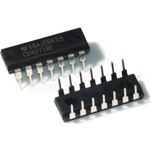 Logical gate CD4071BE PDIP-14 original four 2 input terminal integrated circuit