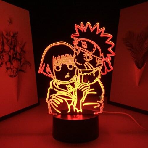 Cute Anime Figure 3D Night Light for Child Bedroom Decoratio Birthday Gift Nightlight Manga Acrylic LED Table Lamp Dropshipping