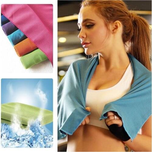 New Sports Ice Towel Reusable Enduring Cooling Towel Quick Dry Instant Ice Cold Pad beach Cooling Sweat Tool