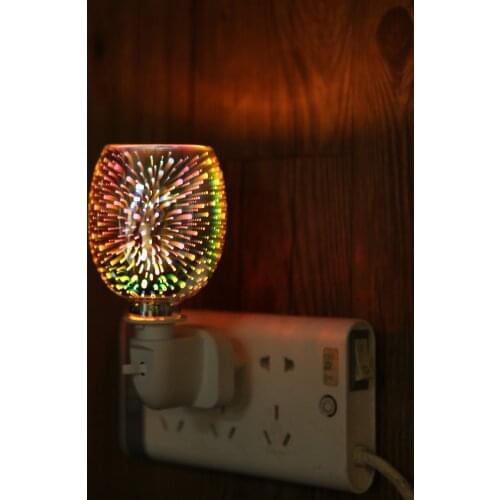 New Aroma Electric Wax Melt Incense Burner 3D Touch Pyrotechnics Meteor Lamp Night Light Tart Aromatherapy Diffuser Wax Warmer
