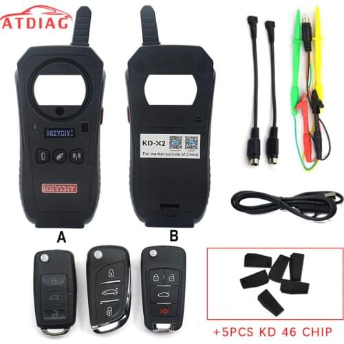 Original KEYDIY KD-X2 KD X2 Remote Maker Unlocker and Generator-Transponder Cloning Device with 96bit 48 Transponder with chip