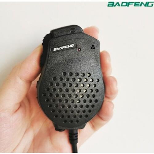 Original Handheld Microphone MIC for Baofeng UV-82 Walkie Talkie Dual PTT Button Extension Speaker KT Port Ham Radio Station