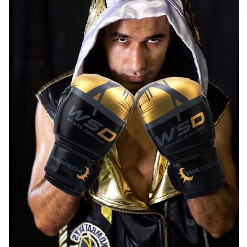 Kick Boxing Gloves for Men Women PU Leather Karate Muay Thai Guantes De Boxeo Free Fight MMA Sanda Training Adult Kids Equipment