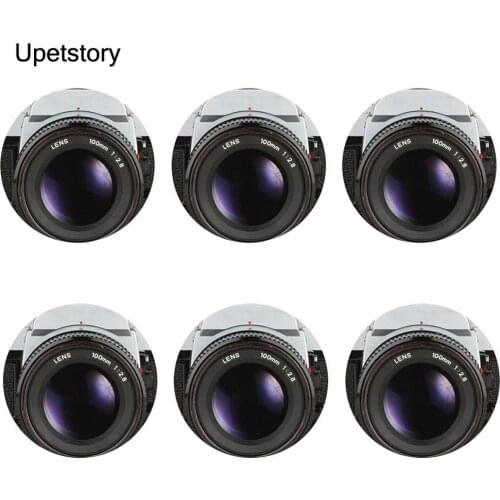 HUGSIDEA 6pcs/set Drink Coasters Printing Camera Home Party Wine Cup Pads 3d Vintage Non-slip Tee Coffee Palcemats