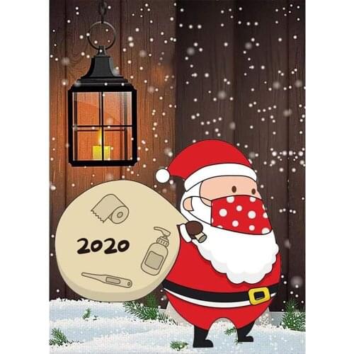 Christmas Santa Claus 14CT Cross-Stitch Embroidery Complete Kit Painting Hobby Craft Needlework Magic Home Decor Wholesale Gift