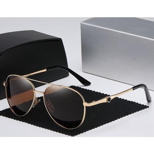 UV400 Sunglasses Men Polarized Driving Mercede Glasses Fashion Brand Designer Eyewear Pilot Metal Retro Gafas De Sol Hombre
