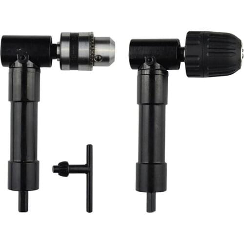 0.8/1-10mm Right Angle Drill Three-jaw Chuck Corner Electric Drill Corner 8mm Hex Shank Right Angle Bend Extension Adapter