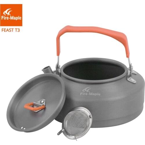 Fire-Maple Outdoor Travel Camping Portable 0.8L Heat Exchanger Pot Picnic Cookware Kettle Coffee Tea Maker FMC-T3
