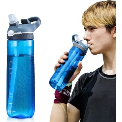 1000ml/750ml Water Cup Fitness Water Bottle Large Capacity Straw Cup Adult Pregnant Women Portable Plastic Cup Summer