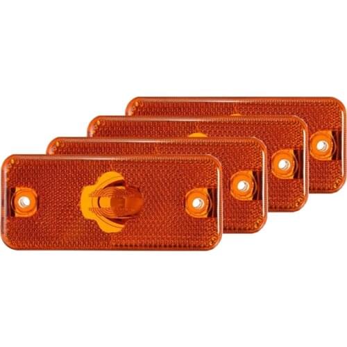 4Pcs Car Side Light Turn Signal Indicator Light for Iveco Daily 2006 2007 2008 2009 2010 2011