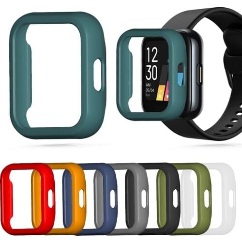 7 Colors Watch Case For Realme Watch Accessories Protector Cover Hard Shell Frame Anti-scratch Replacement PC Watch Case